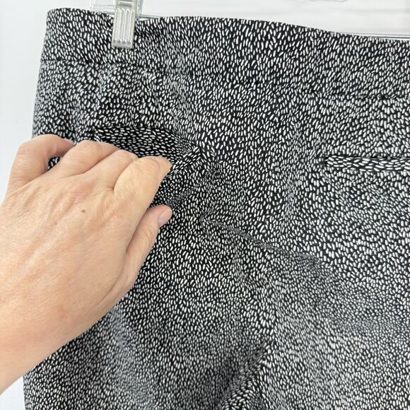 Talbots Chatham Ankle Pants size 12p Slim fit Side zip Black Patterned 24" Insea - Picture 6 of 10